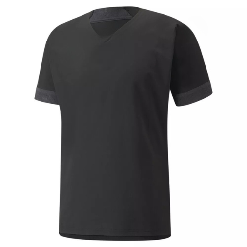 Minimalist Black soccer jersey with clean design